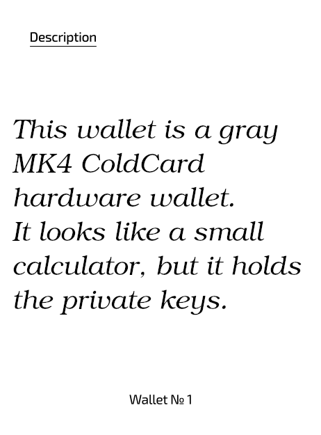 The interior of the Wallet Access Log describing the wallet.